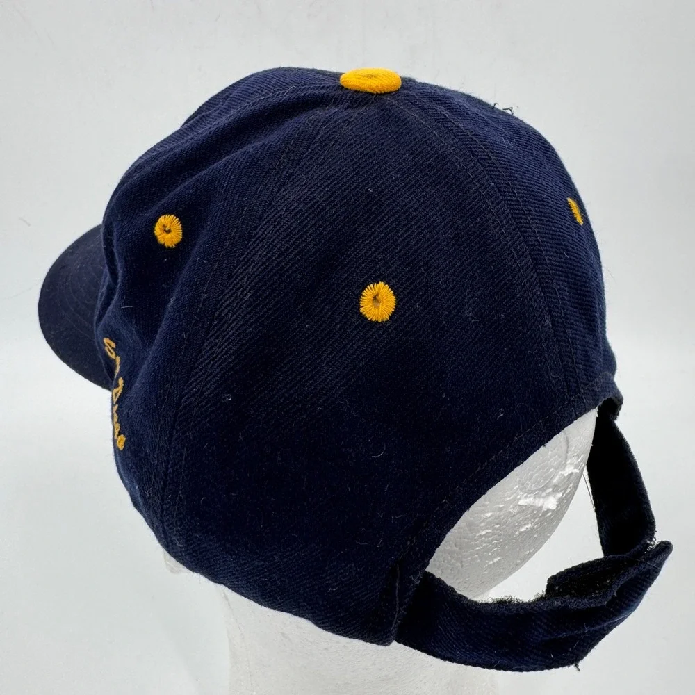Vintage San Diego‎ Chargers NFL Navy Blue Yellow Strapback Hat Baseball Cap